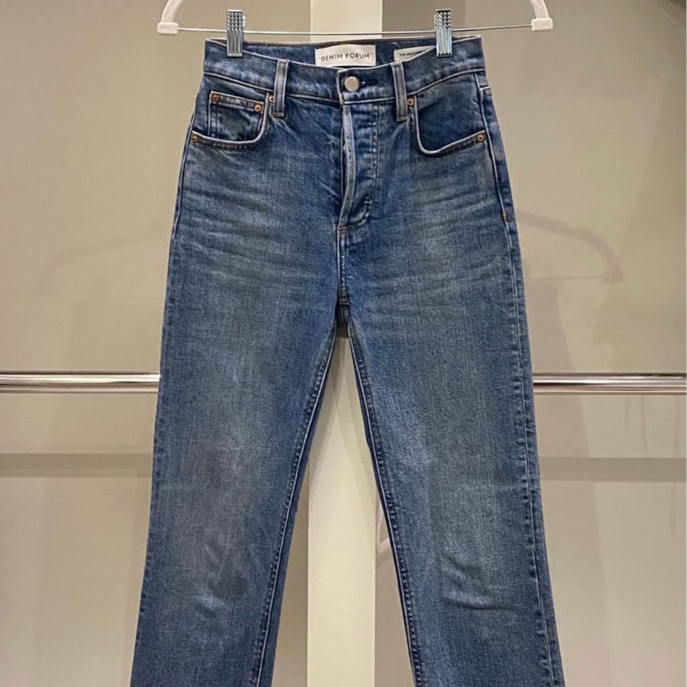 Denim Forum Jeans The Arlo High Rise Straight